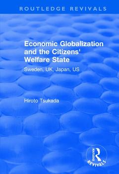Couverture de l’ouvrage Economic Globalization and the Citizens' Welfare State