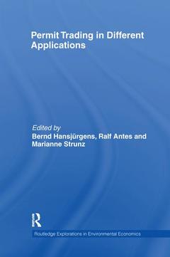 Couverture de l’ouvrage Permit Trading in Different Applications