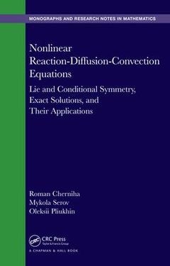 Couverture de l’ouvrage Nonlinear Reaction-Diffusion-Convection Equations