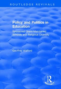 Cover of the book Policy and Politics in Education