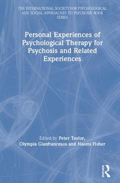 Couverture de l’ouvrage Personal Experiences of Psychological Therapy for Psychosis and Related Experiences