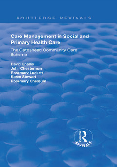 Couverture de l’ouvrage Care Management in Social and Primary Health Care