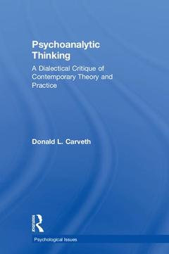 Couverture de l’ouvrage Psychoanalytic Thinking