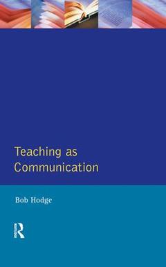 Couverture de l’ouvrage Teaching as Communication