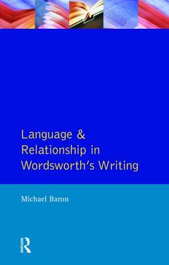 Cover of the book Language and Relationship in Wordsworth's Writing