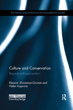 Couverture de l’ouvrage Culture and Conservation