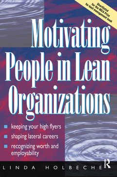 Cover of the book Motivating People in Lean Organizations