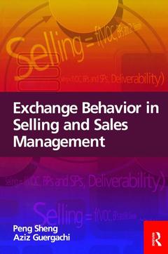 Couverture de l’ouvrage Exchange Behavior in Selling and Sales Management