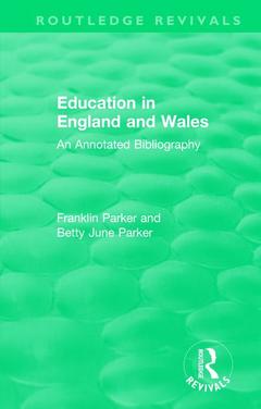 Cover of the book Education in England and Wales