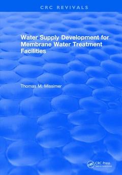Couverture de l’ouvrage Water Supply Development for Membrane Water Treatment Facilities
