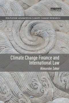 Couverture de l’ouvrage Climate Change Finance and International Law