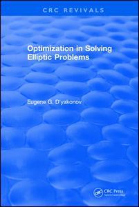 Cover of the book Optimization in Solving Elliptic Problems