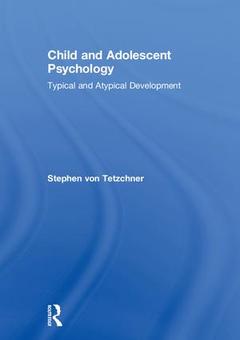 Couverture de l’ouvrage Child and Adolescent Psychology