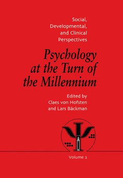Couverture de l’ouvrage Psychology at the Turn of the Millennium, Volume 2