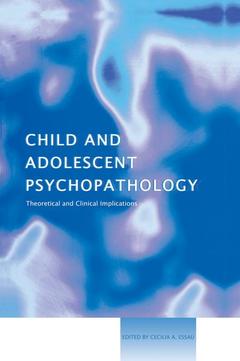 Cover of the book Child and Adolescent Psychopathology