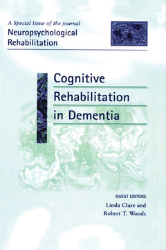 Couverture de l’ouvrage Cognitive Rehabilitation in Dementia