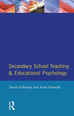 Couverture de l’ouvrage Secondary School Teaching and Educational Psychology