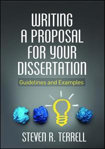 Couverture de l’ouvrage Writing a Proposal for Your Dissertation