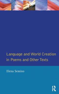 Cover of the book Language and World Creation in Poems and Other Texts