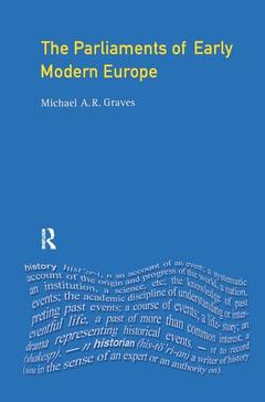 Couverture de l’ouvrage The Parliaments of Early Modern Europe