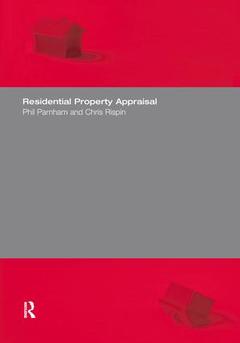 Couverture de l’ouvrage Residential Property Appraisal
