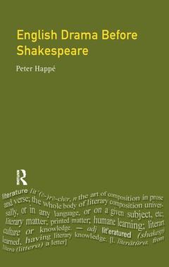Couverture de l’ouvrage English Drama Before Shakespeare
