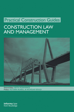 Couverture de l’ouvrage Construction Law and Management