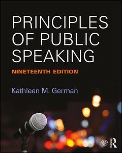 Cover of the book Principles of Public Speaking