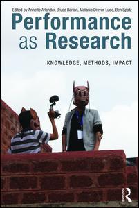 Couverture de l’ouvrage Performance as Research