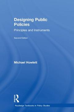 Couverture de l’ouvrage Designing Public Policies
