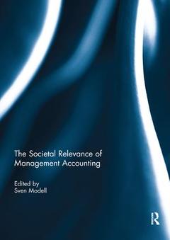 Couverture de l’ouvrage The Societal Relevance of Management Accounting