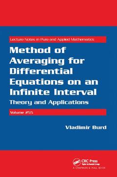 Couverture de l’ouvrage Method of Averaging for Differential Equations on an Infinite Interval
