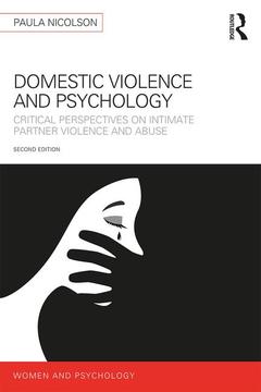 Couverture de l’ouvrage Domestic Violence and Psychology