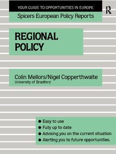 Couverture de l’ouvrage Regional Policy