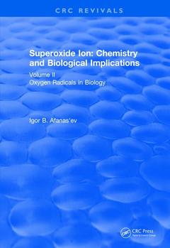 Couverture de l’ouvrage Superoxide Ion: Volume II (1991)