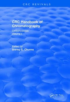 Cover of the book Revival: Handbook of Chromatography Vol I (1982)
