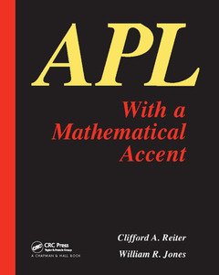 Cover of the book APL with a Mathematical Accent