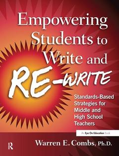 Couverture de l’ouvrage Empowering Students to Write and Re-write