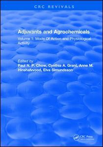 Couverture de l’ouvrage Adjuvants and Agrochemicals