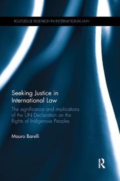Couverture de l’ouvrage Seeking Justice in International Law