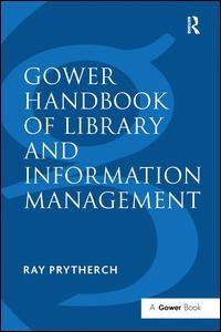 Couverture de l’ouvrage Gower Handbook of Library and Information Management