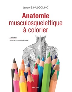 Couverture de l’ouvrage Anatomie musculosquelettique à colorier, 2e éd.