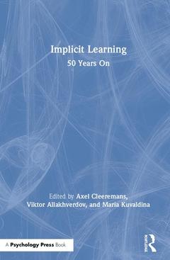 Couverture de l’ouvrage Implicit Learning