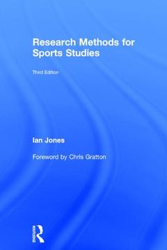 Couverture de l’ouvrage Research Methods for Sports Studies