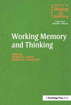 Cover of the book Working Memory and Thinking