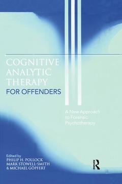 Couverture de l’ouvrage Cognitive Analytic Therapy for Offenders