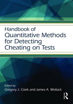 Couverture de l’ouvrage Handbook of Quantitative Methods for Detecting Cheating on Tests