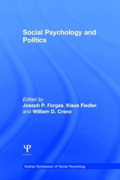 Couverture de l’ouvrage Social Psychology and Politics