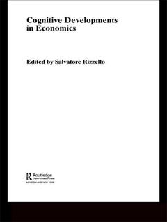 Couverture de l’ouvrage Cognitive Developments in Economics