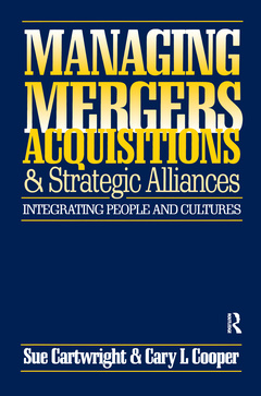 Couverture de l’ouvrage Managing Mergers Acquisitions and Strategic Alliances